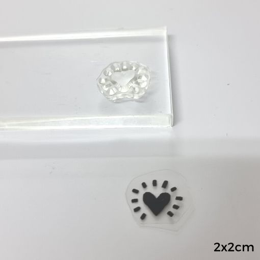 Sello De Silicona Corazon Rayo