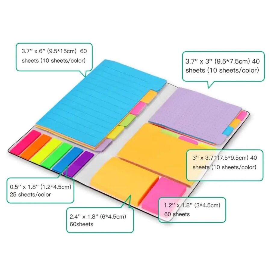 Estuche post it notas adhesivas