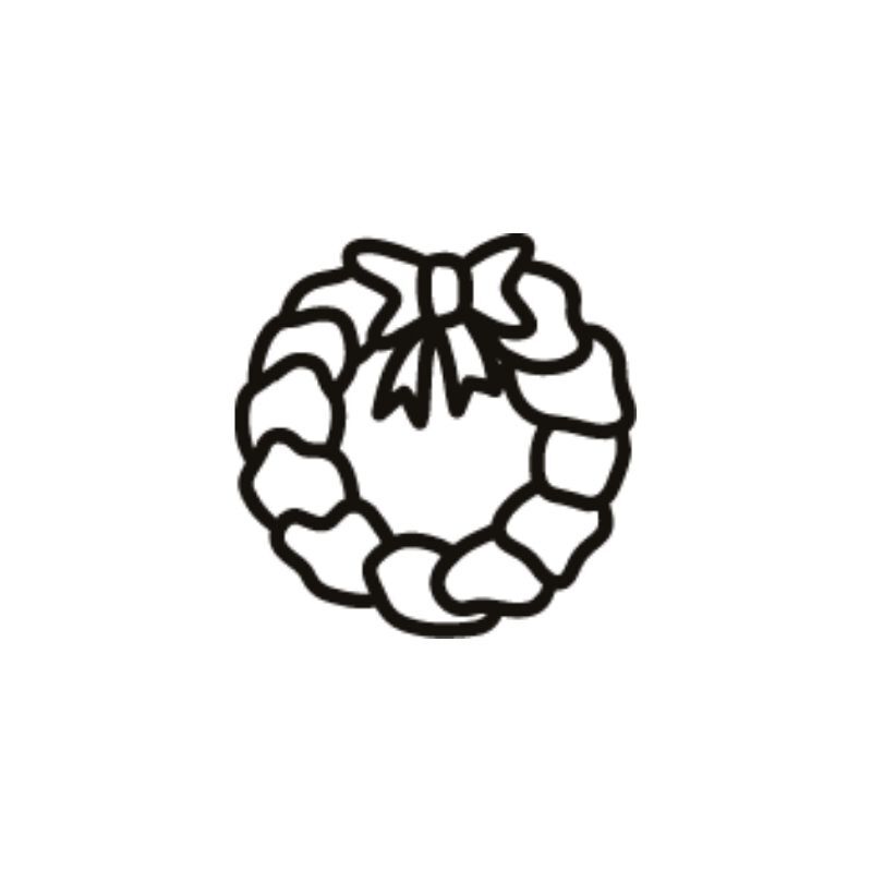 Sello Silicona Corona Navidad