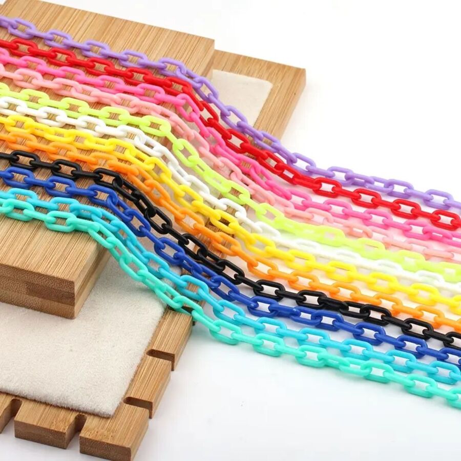 Pack de Cadenas en colores en plastico acrilico