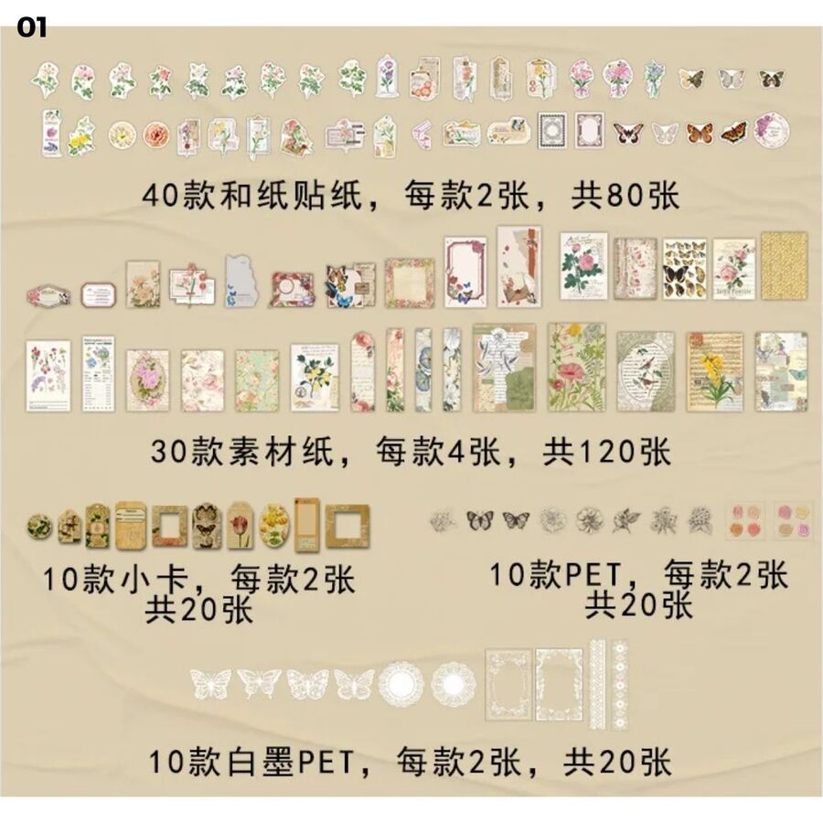 Pack stickers, papel y pet 30236