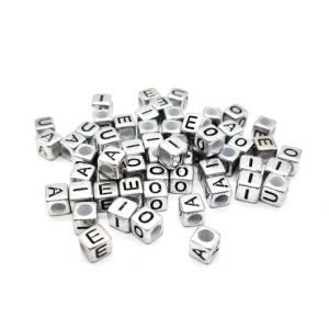 100 Vocales Plata Cuadradas