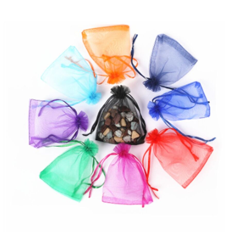 100 Bolsa Organza 9*12cm