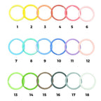 50 Aros llaveros Colores