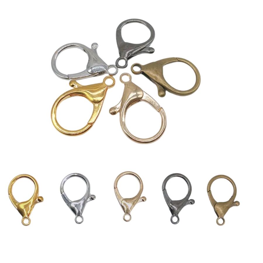 10 Mosquetones grandes 35mm