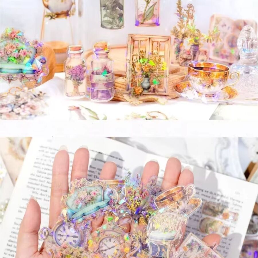 STICKERS PET GLAZED GARDEN