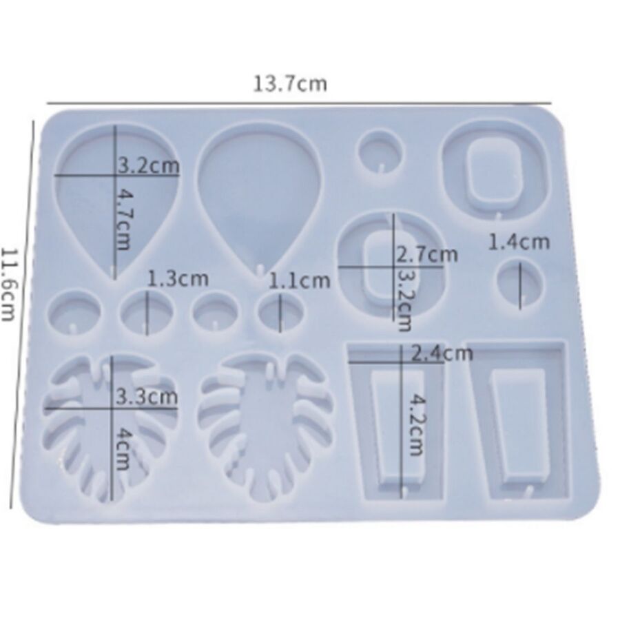 Molde silicona pendiente caravana - 30042