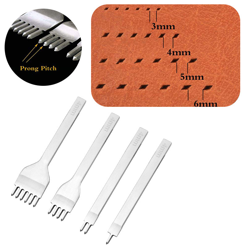 Tenedor Cuero Perforado 3MM