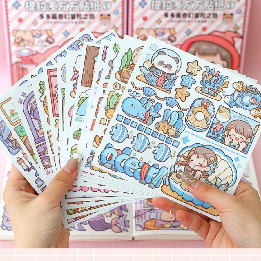 Caja sticker kawai