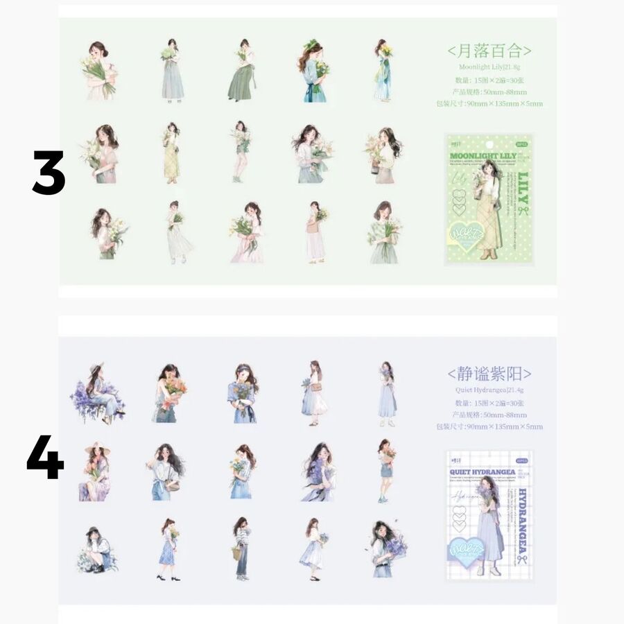 Set pegatinas chicas 30485