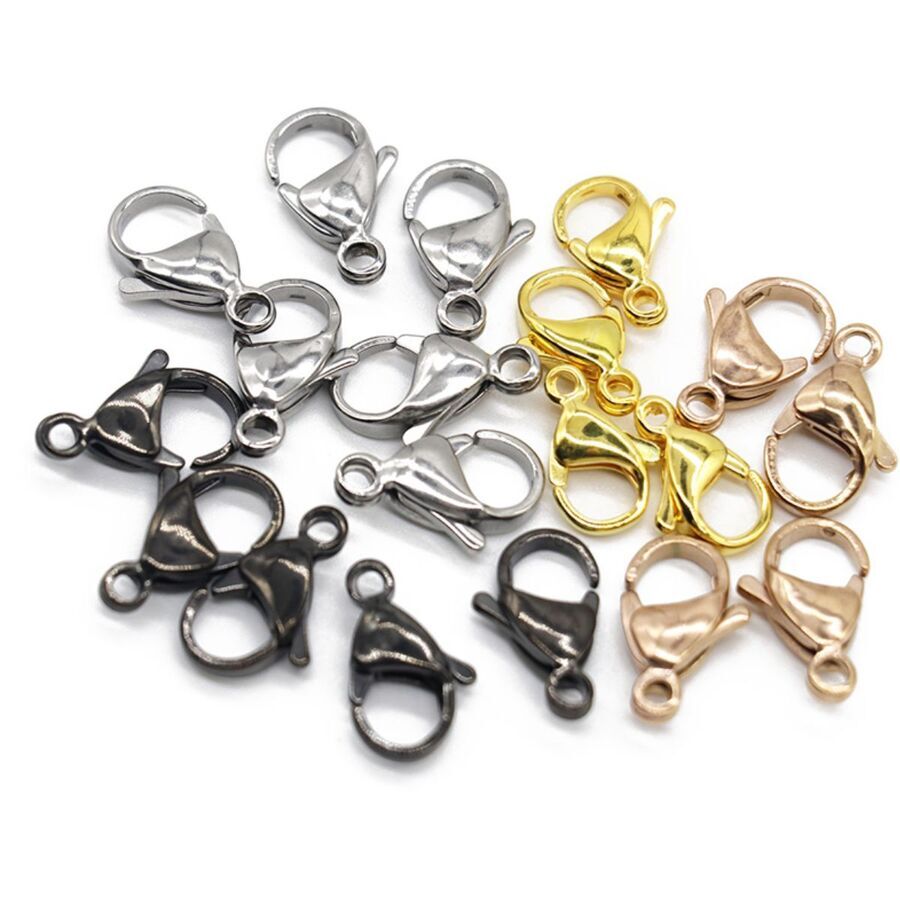 20 Mosqueton Dorado Acero 12mm