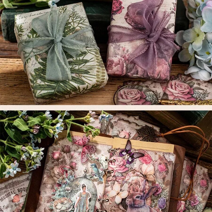 Papeles retro vintage