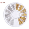 Disco decorador para resina y uñas Plateado y dorado -