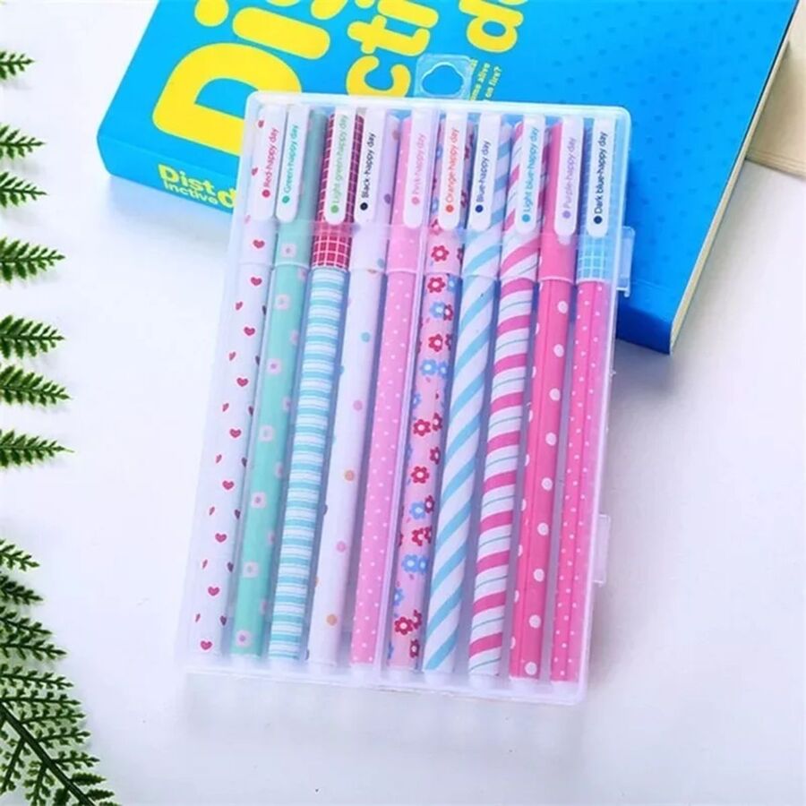 Set Regla espirógrafo y pack boligrafos gel