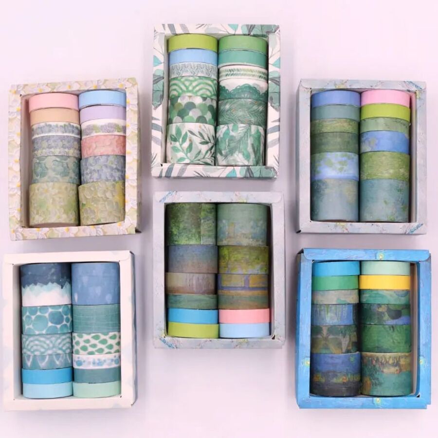 Set washi tape 12 rollos
