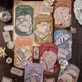 Pack stickers retro labels