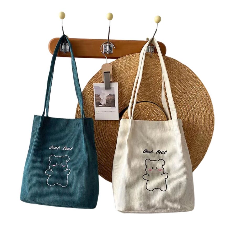 Bolso de mano de pana de moda EXCLUSIVO WEB