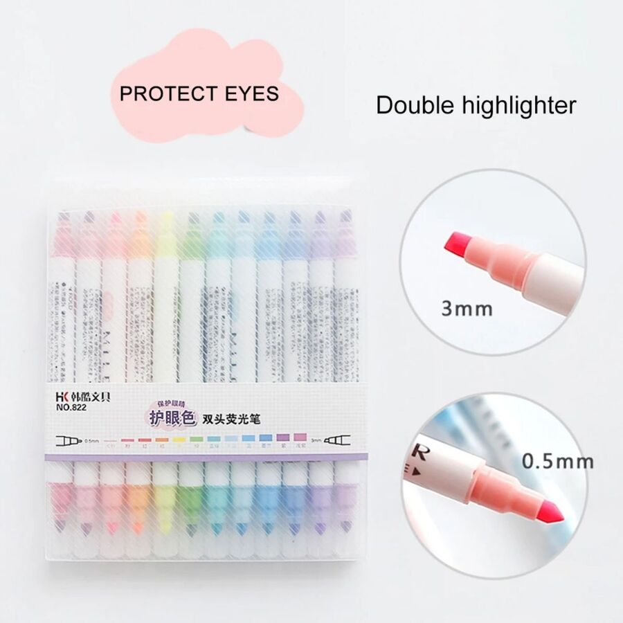 Caja de Resaltadores de doble punta