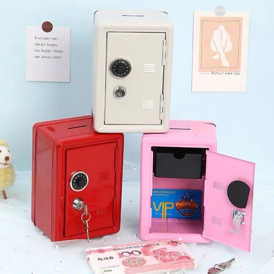 Caja fuerte alcancia con llave