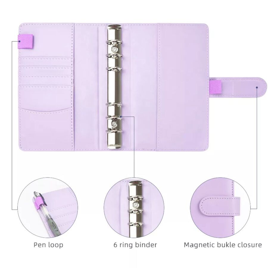 Estuche simil cuero organizador ahorro