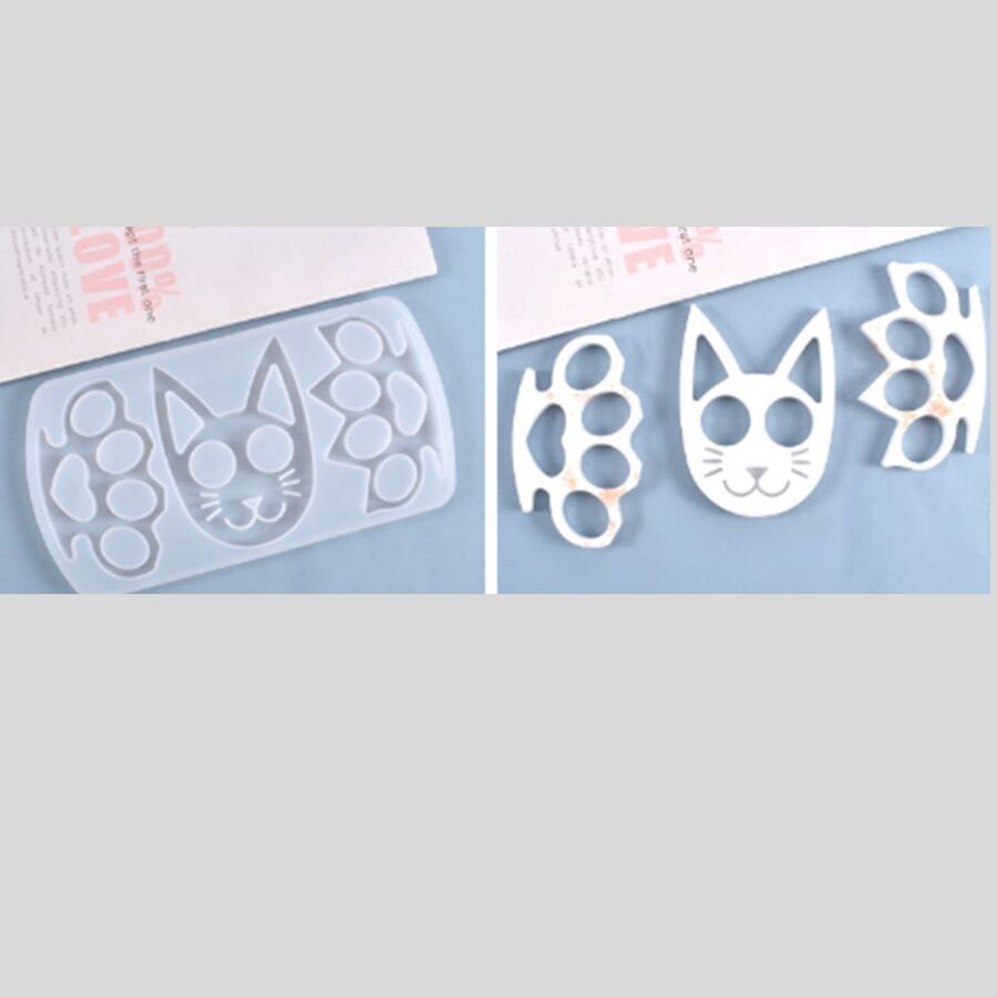 Molde de silicona defensa gato - 29738