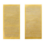 2 Planchas stickers letras