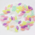 50g Cuentas Oval Surtidas Brillan Oscuridad