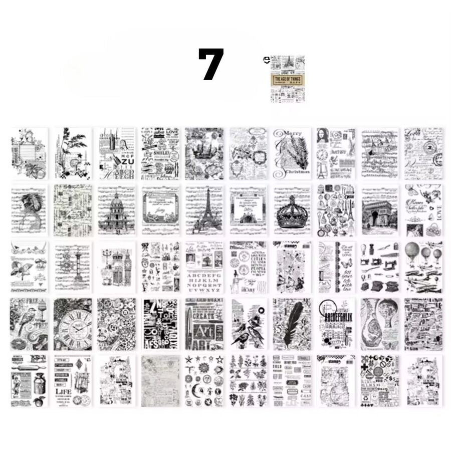 Block pegatinas vintage 30586