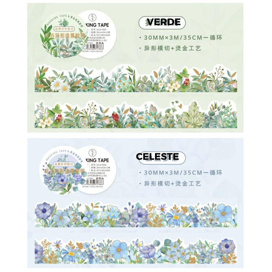 WASHI TAPE CAMPO DE FLORES