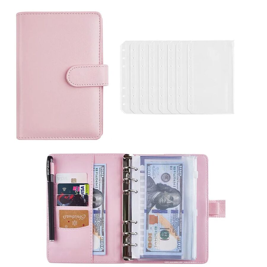 Estuche simil cuero organizador ahorro