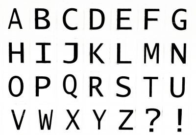 Sello Silicona Alfabeto Mayúsculas Modelo R0306