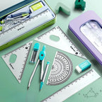 Set geometria en estuche metal
