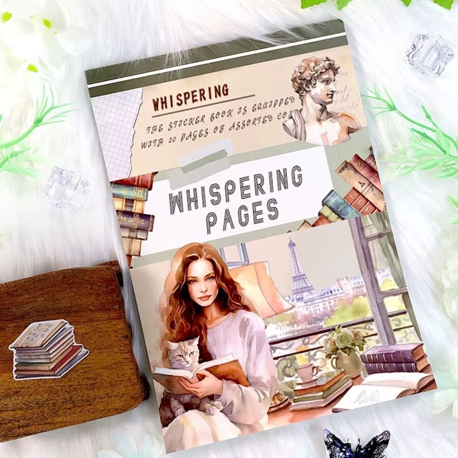LIBRO STICKERS WHISPERING PAGES