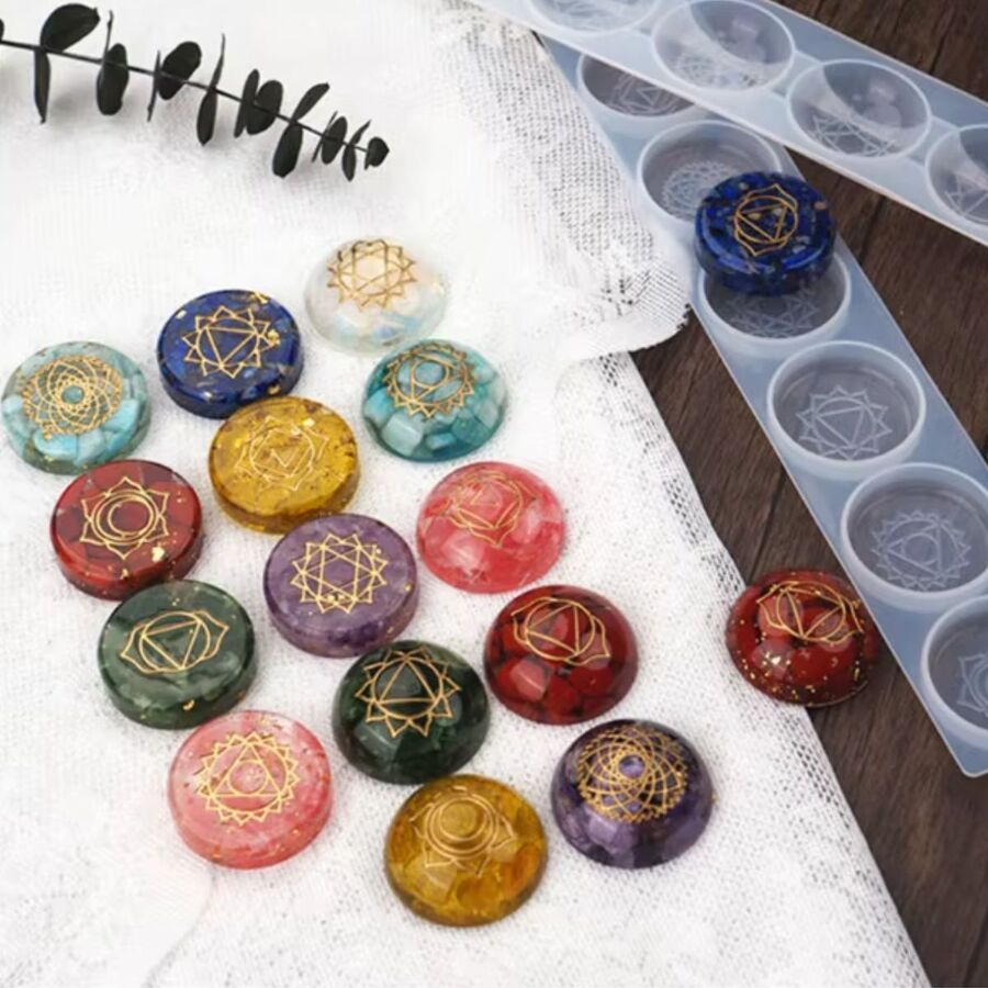 Molde de silicona 7 chakras