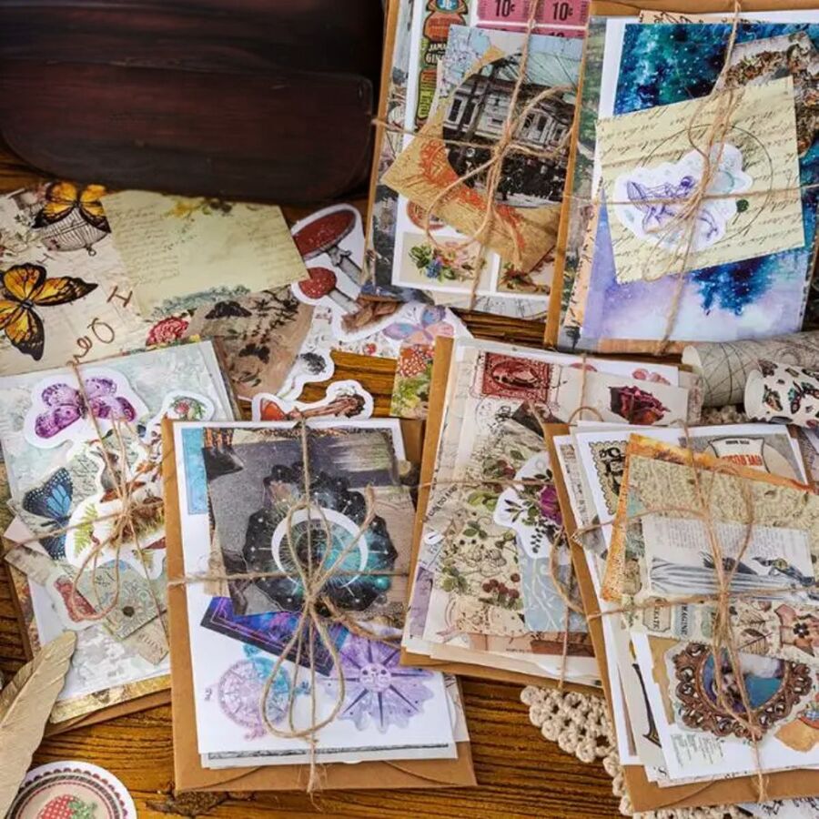 KIT VARIOS CON SOBRE PAPELES Y STICKERS