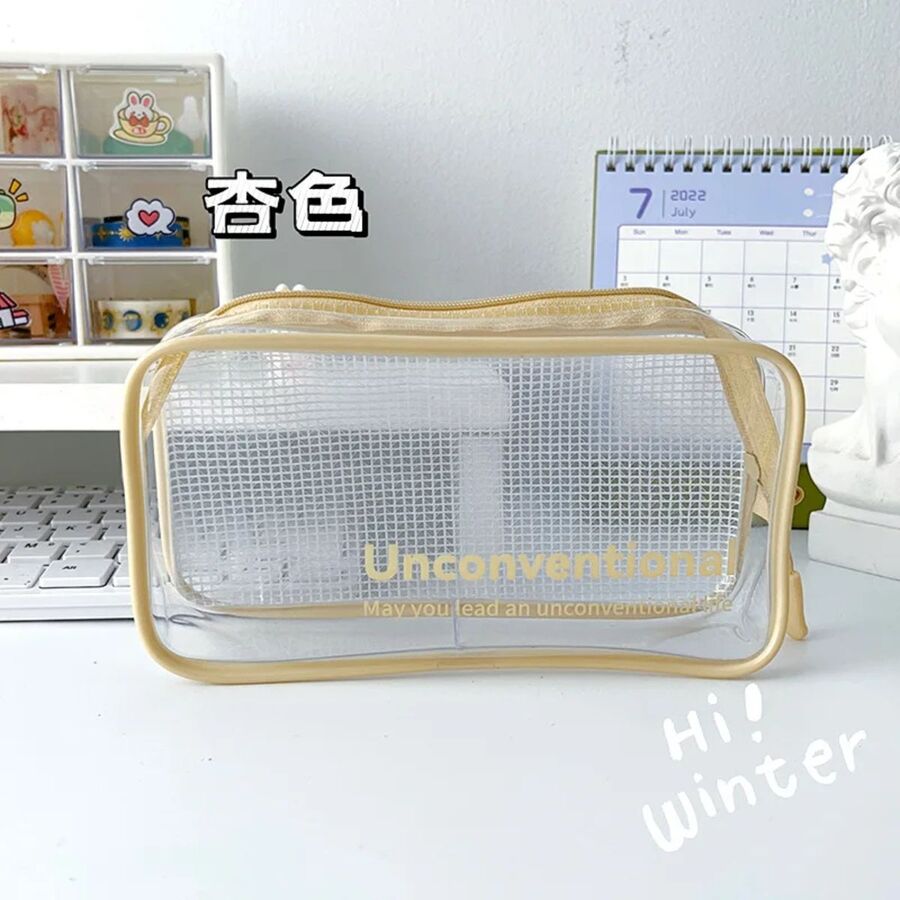 Cartuchera transparente frase