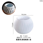 Molde silicona esfera relieve fanal maceta - 30053