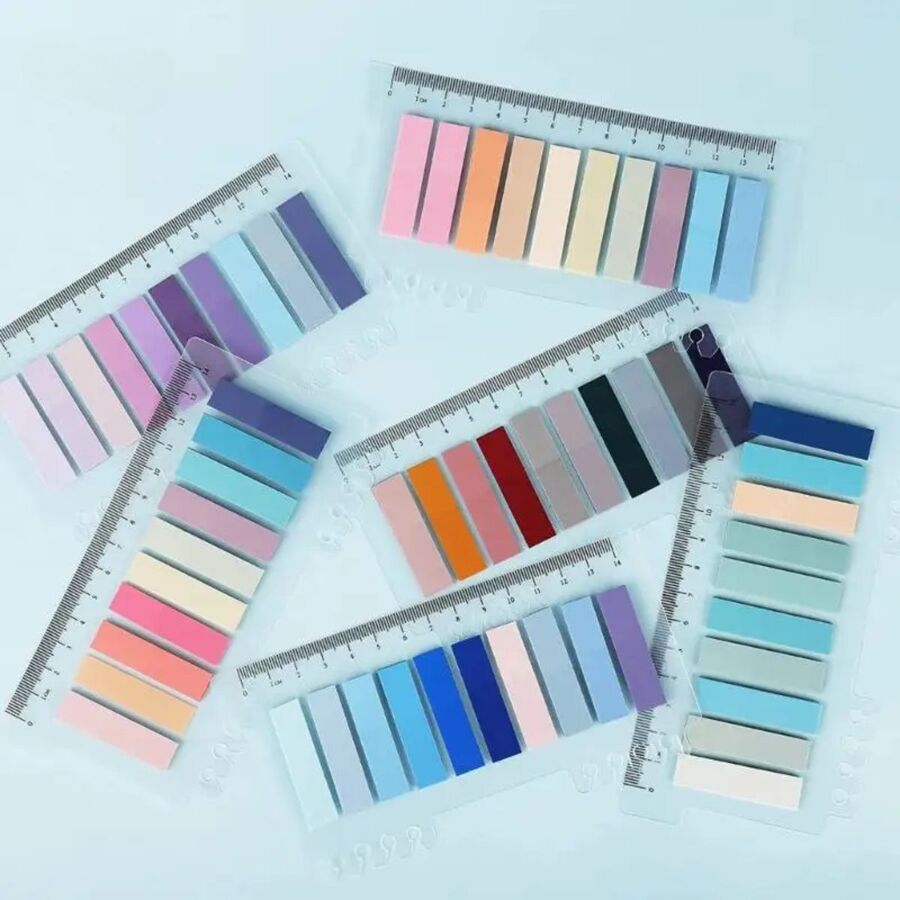 Banderitas marca paginas colores con soporte