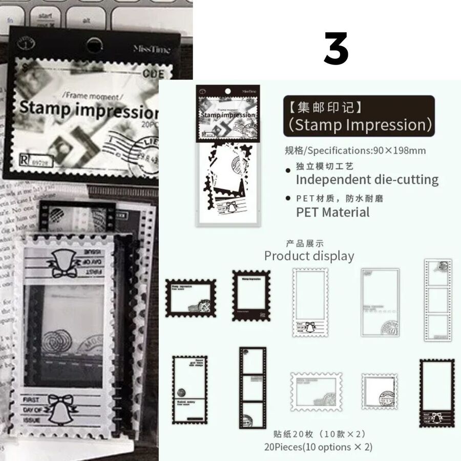 Marcos pegatinas pet