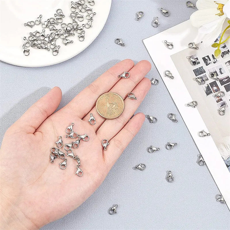 20 Mosqueton acero 12mm Plateado