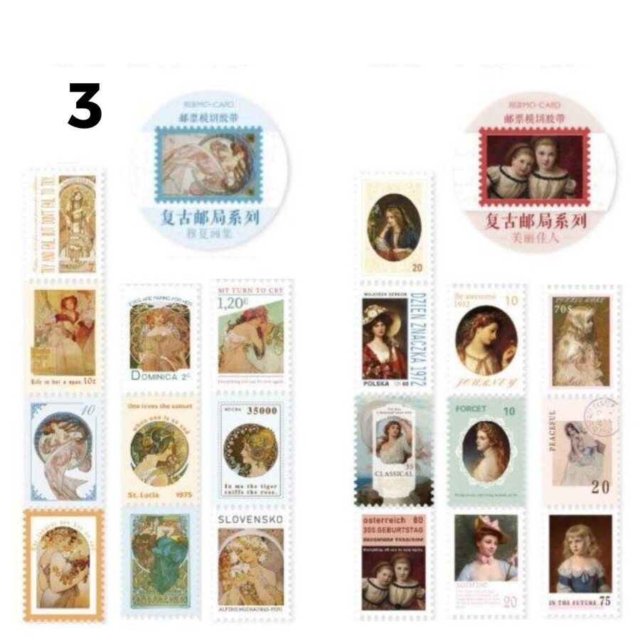 WASHI TAPE ESTAMPILLAS