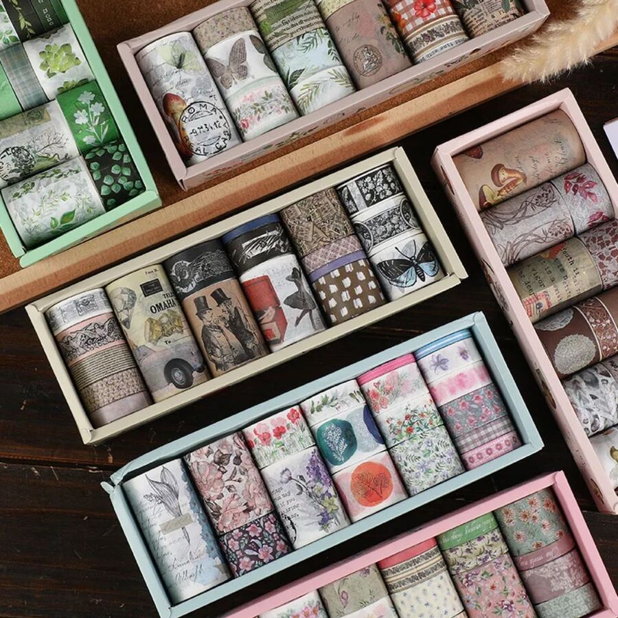 Caja 18 washi tape coleccion poesía