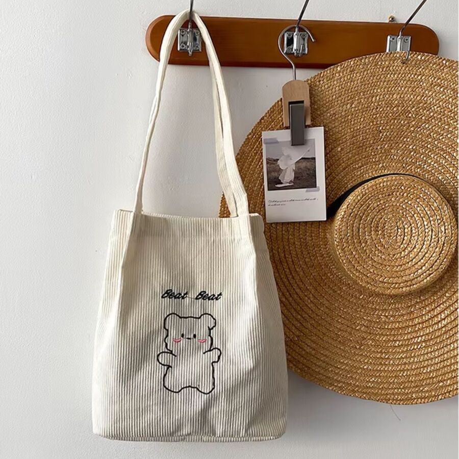 Bolso de mano de pana de moda EXCLUSIVO WEB