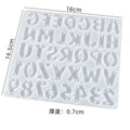Molde silicona letras - 30049