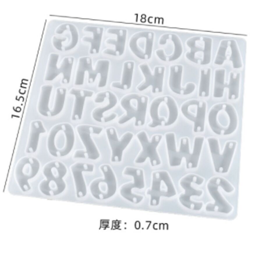 Molde silicona letras - 30049
