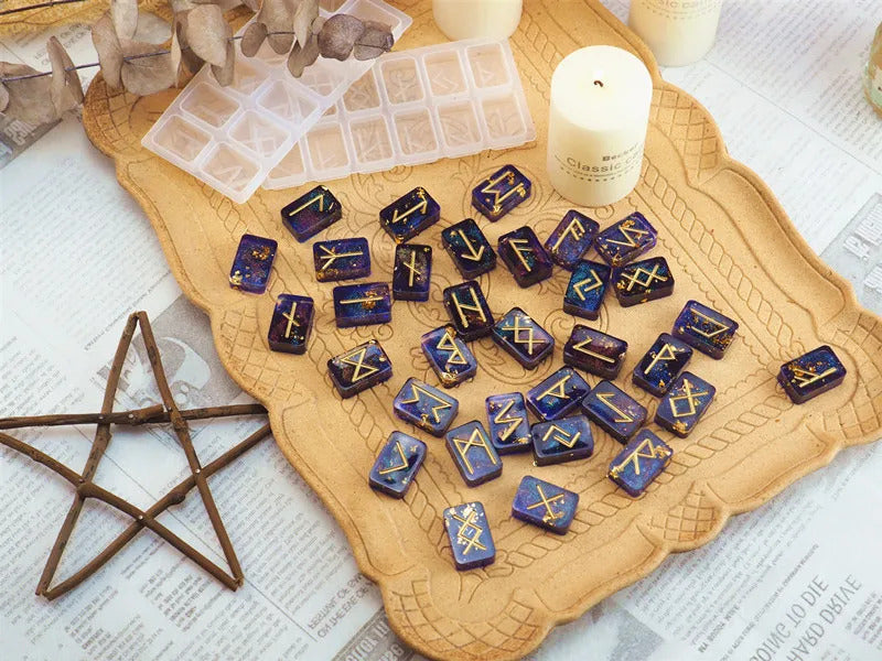 Molde de silicona Runas Vikingas - 29619