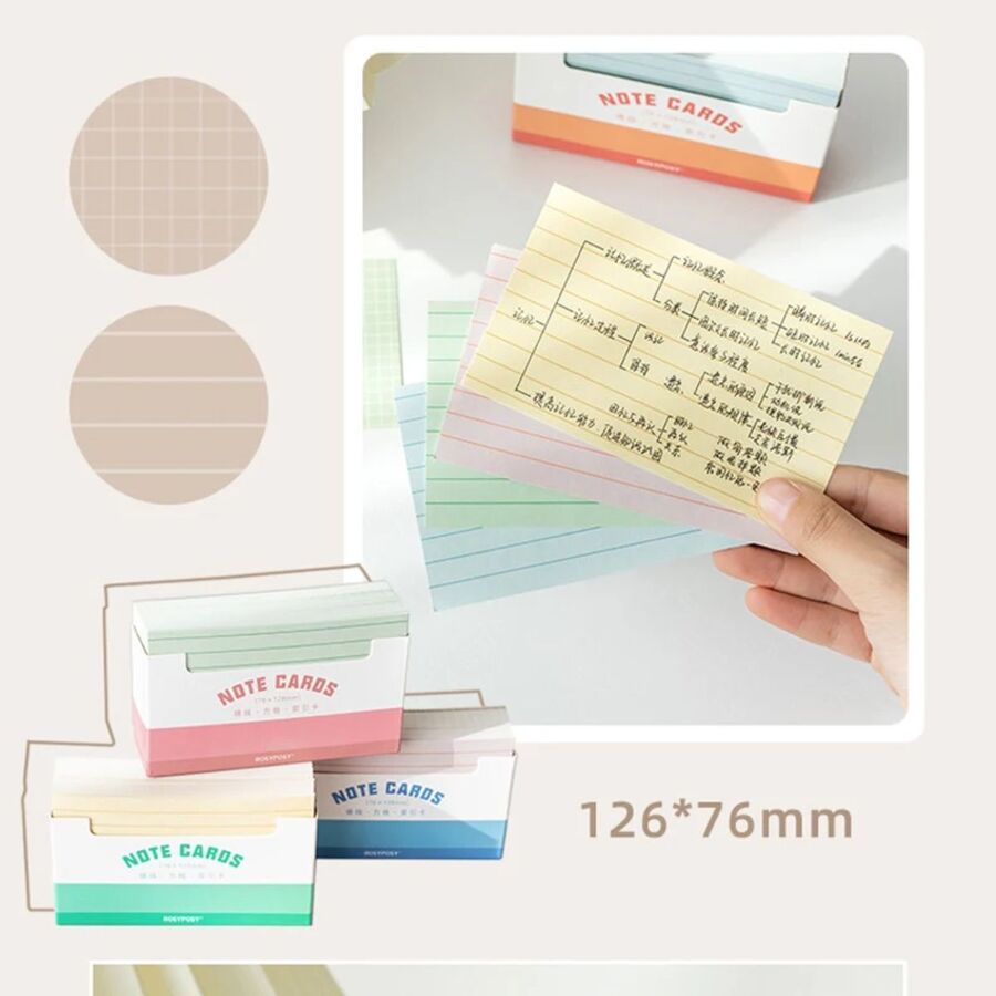 Pack note cards