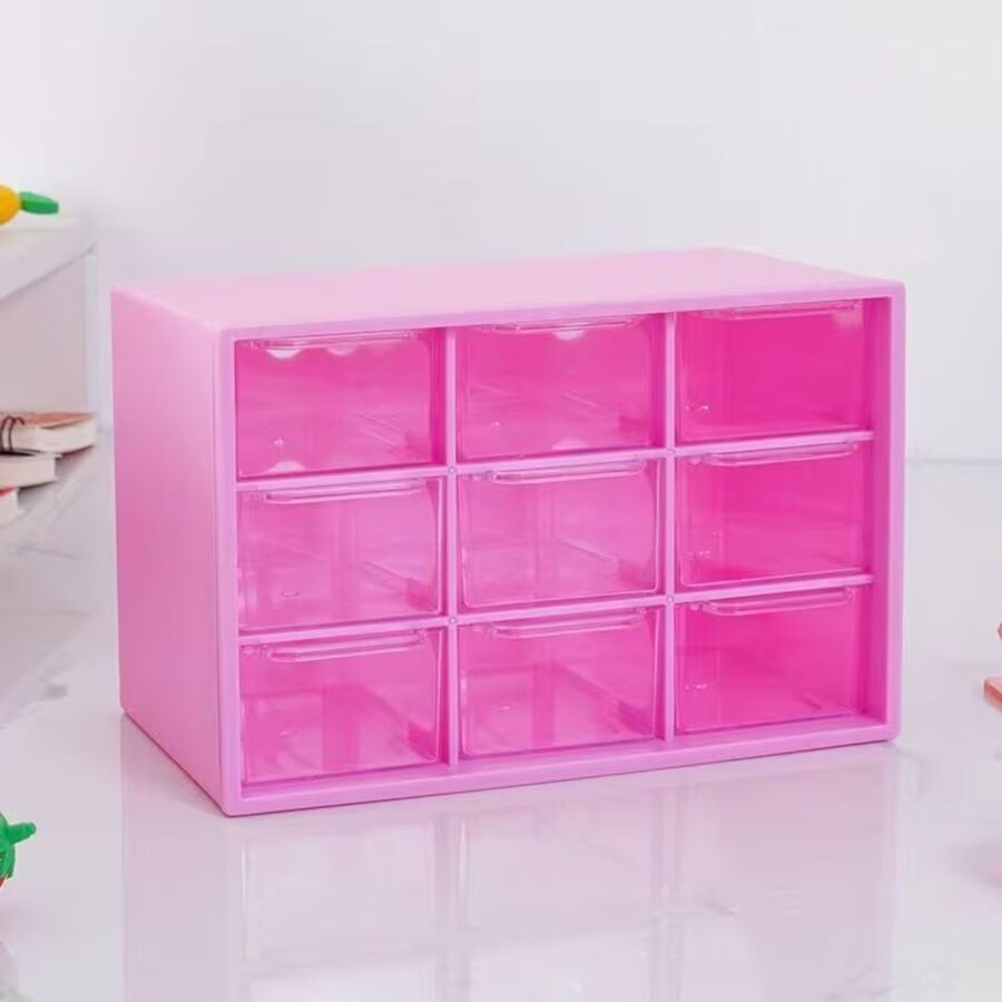 Cajonera Organizadora Rosada 9 cajones