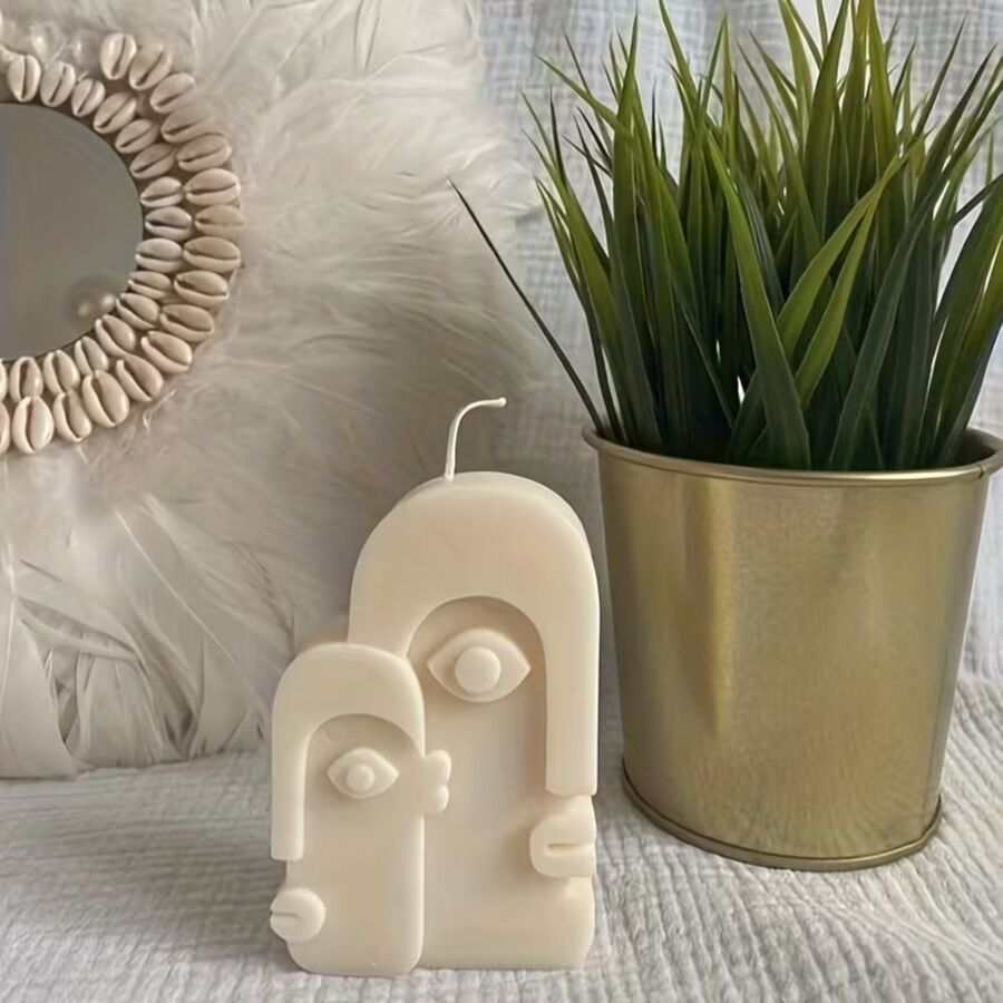 Molde de silicona vela rostro 4 - 29649