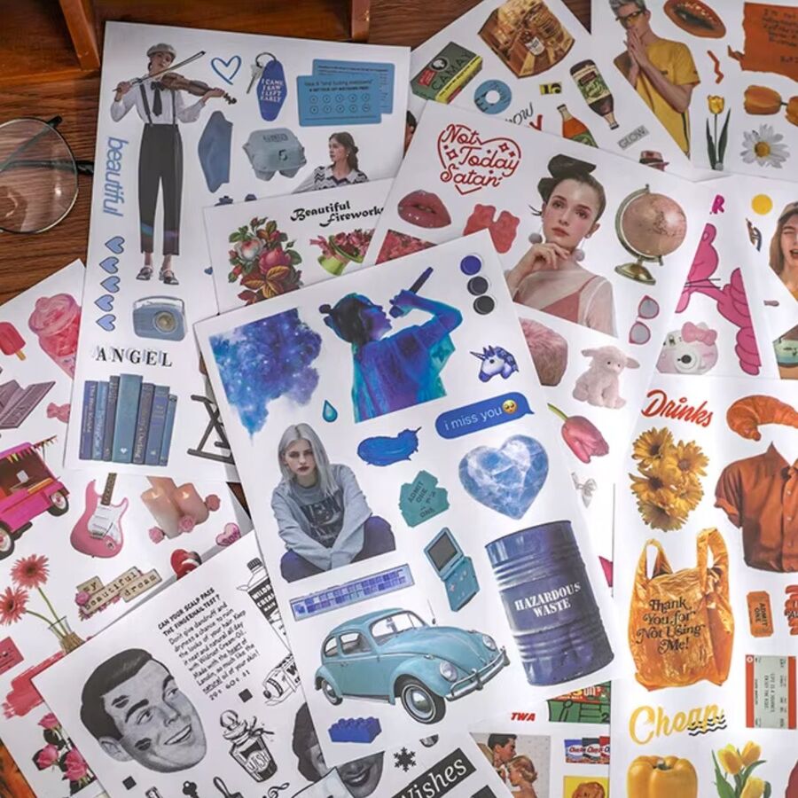 Libros stickers colección moderna